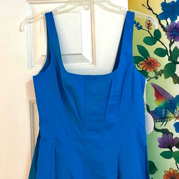 NWT Staud Wells Mini Dress Island Blue - Picture 11 of 16